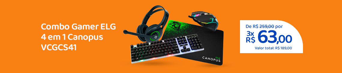 Ofertas da semana - Combo Gamer 4 em 1 ELG