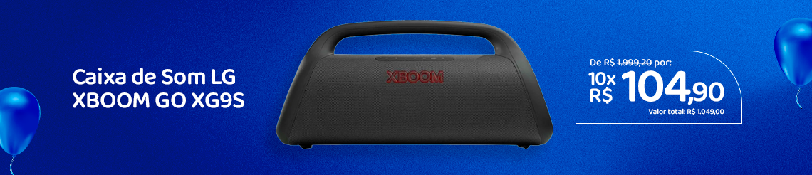 Ofertas de aniversario - Caixa de Som LG XBOOM GO XG9S