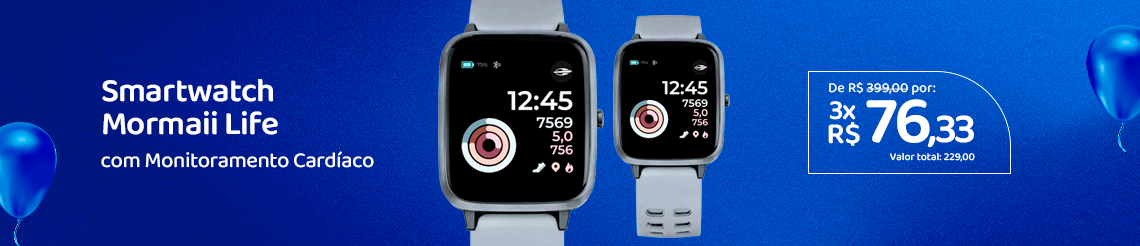 Ofertas de aniversario - Smartwatch Mormaii Life