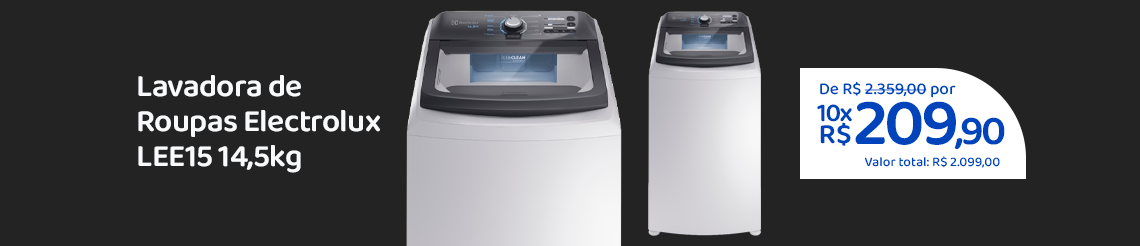 Ofertas da semana - Lavadora de Roupas Electrolux LEE15 14,5kg