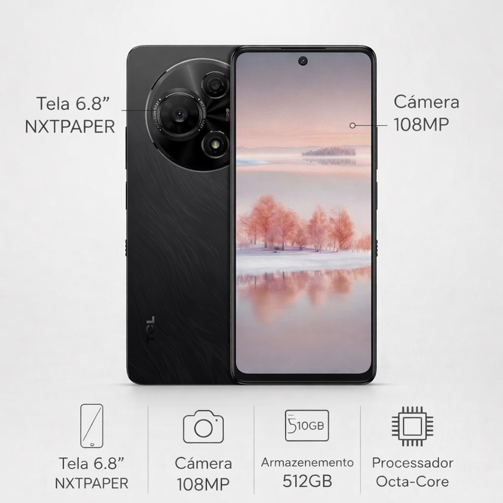 Smartphone TCL 60 NXTPAPER Android Tela 6.8