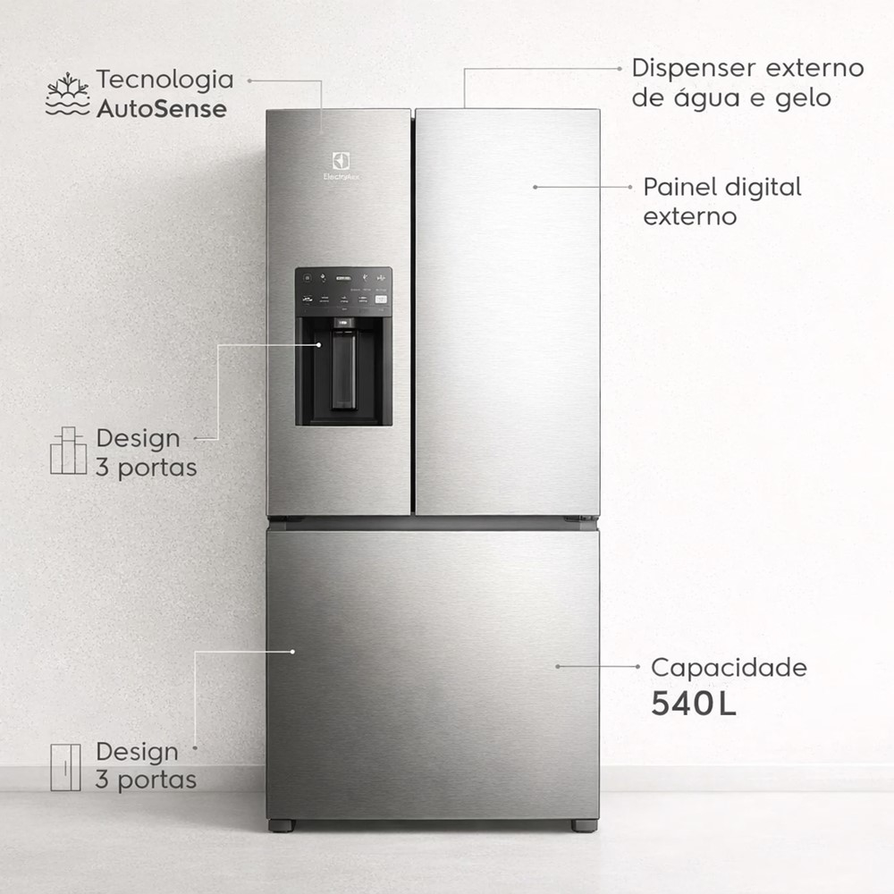 Refrigerador Electrolux Multidoor IM8IS | ELECTROLUX | Nagem
