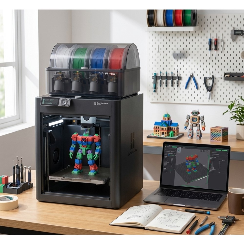 Impressora 3D FDM Bambu Lab P1S + AMS Co | BAMBU LAB | Nagem