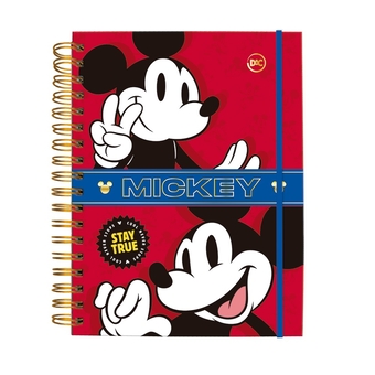 Caderno Smart Universitário Capa Dura 10x1 Mickey 80 Folhas
