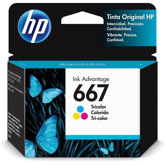 Cartucho HP 667 Colorido Original 3YM78...