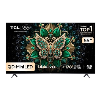 Smart TV TCL 55" UHD 4K QD-Mini LED 55C...