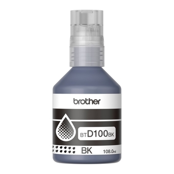 Garrafa de Tinta Brother BTD100BK Preta 7.500 Páginas para DCP-T230 DCP-T430W DCP-T436W DCP-T530DW DCP-T730DW DCPT830DW