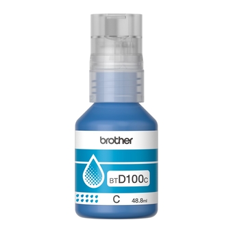 Garrafa de Tinta Brother BTD100C Ciano 5.000 Páginas para DCP-T230 DCP-T430W DCP-T436W DCP-T530DW DCP-T730DW DCPT830DW