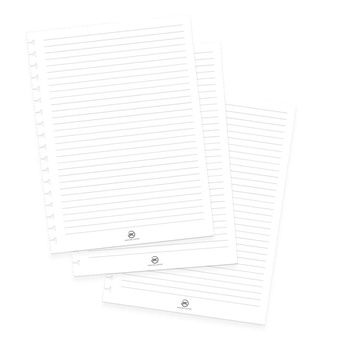Refil para Caderno Universitário SMART Branco em Papel Off-set 48 Folhas 90g
