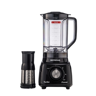 Liquidificador Mondial L-99 2.2L com Filtro 3 Velocidades + Pulsar 550W 220V Preto