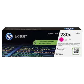 Toner HP 230x Magenta LaserJet Original W2303X Para HP LaserJet Pro 4203dw / MFP 4303fdw