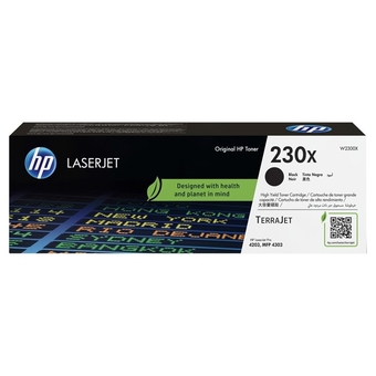 Toner HP 230x Preto LaserJet Original W2300X Para HP LaserJet Pro 4203dw / MFP 4303fdw